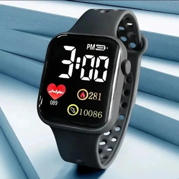 Men's Trendy Creative Dial, LED Electronic Watch, unisex..hypoallergenic..NWT - Picture 2 of 5